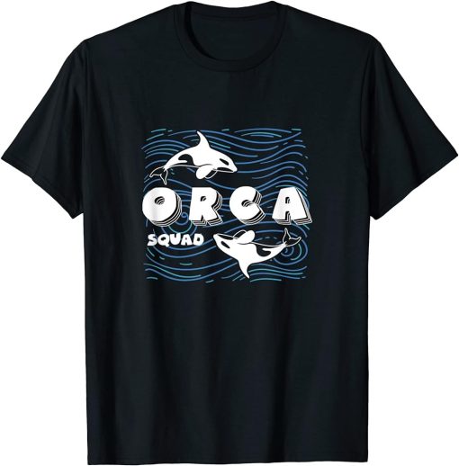 Orca Squad Whales Sea Animal Nature Wildlife T-Shirt