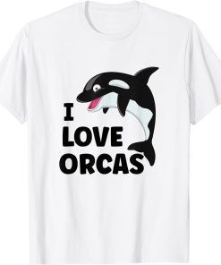 I Love Orcas Orca T-Shirt