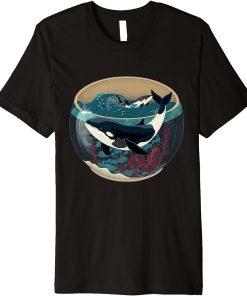 Orca Whale in Fish Bowl Orca in Aquarium Free The Orcas Premium T-Shirt