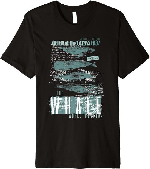 Beluga Whale Humpback Whale Killer Whale Vintage Art Graphic Premium T-Shirt