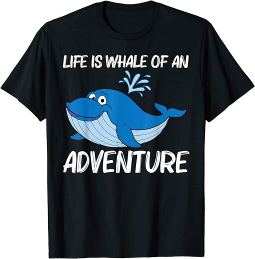 Funny Whale Art For Men Women Orca Narwhal Blue Whales T-Shirt